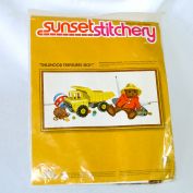 Childhood Treasure Boy Sunset Stitchery 1977 Needlework Kit