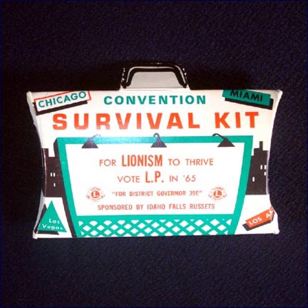 Lions Club 1965 Convention Survival Kit #2