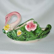 Royal Sealy Swan With Roses Planter