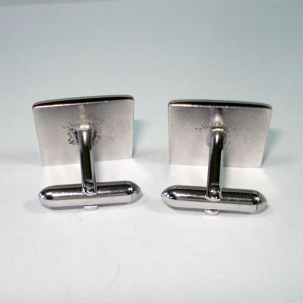 Swank Musical Note Cufflinks With Rhinestones #2