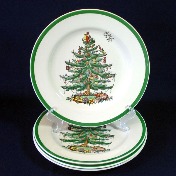 Spode Christmas Tree Dinner Plates #4