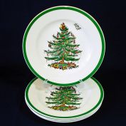 Spode Christmas Tree Salad Plates Set of 4