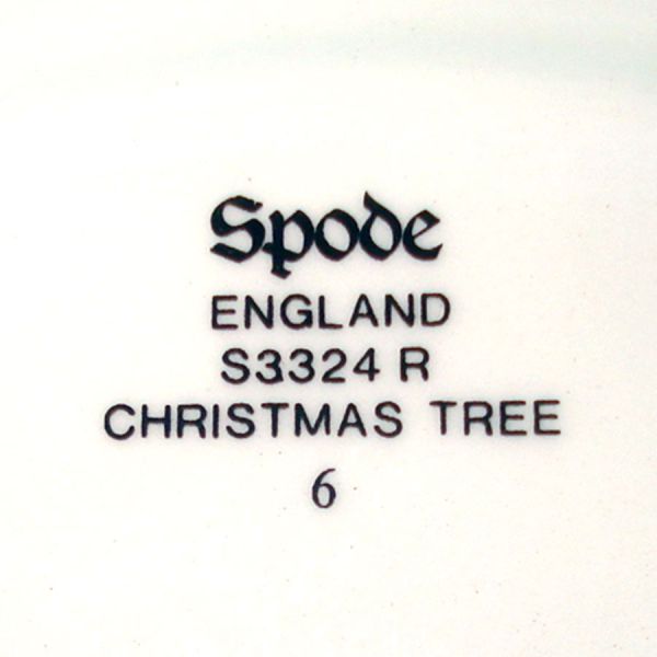 Spode Christmas Tree Salad Plates Set of 4 #4