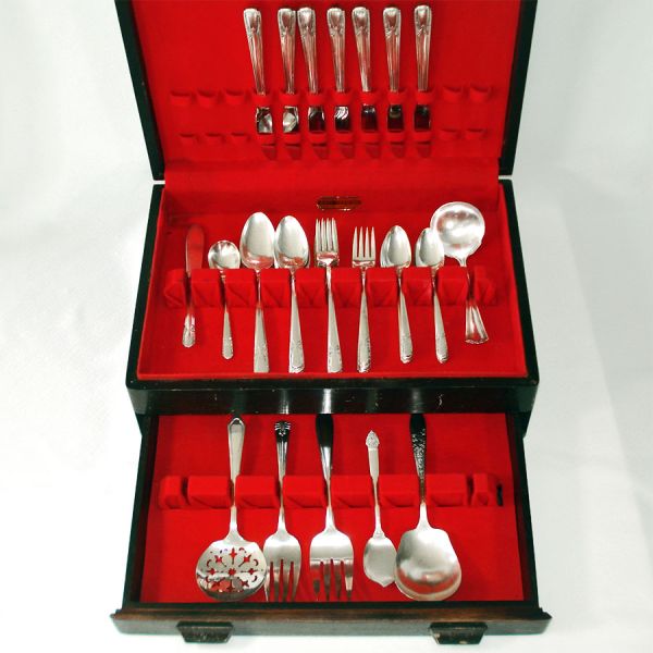 Talisman Wm Rogers 1938 Silverplate Flatware 44 Pcs Plus Serving