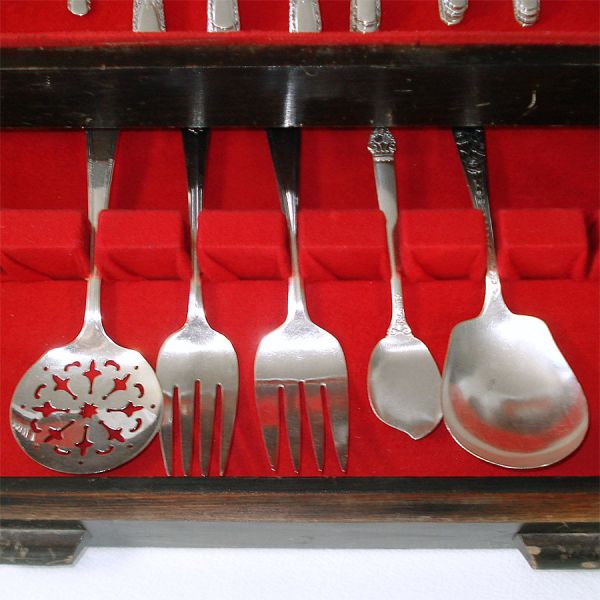Talisman Wm Rogers 1938 Silverplate Flatware 44 Pcs Plus Serving #3