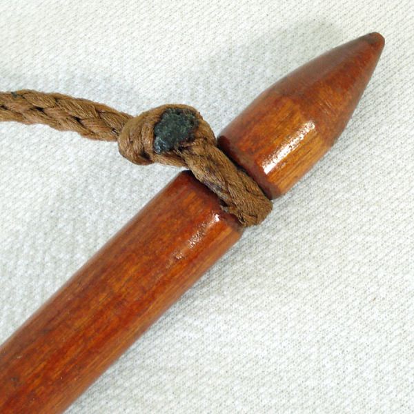 Pair Mid Century Wooden Hanging Tapestry Rods #3