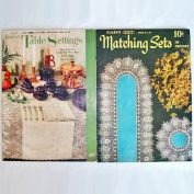 Pair Tablecloths, Table Linens Crochet Pattern Booklets Clearance