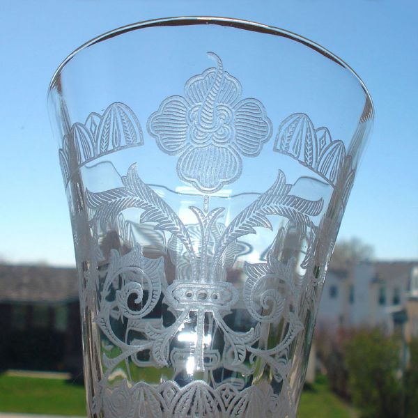 Tiffin Capri Passion Flower Water Goblet #2