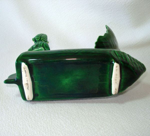 Treasure Craft Lucky Sprite Pixie Elf Log Boat Planter #3