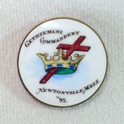 1895 Knights Templar Gethsemane Commandery Enamel Pin