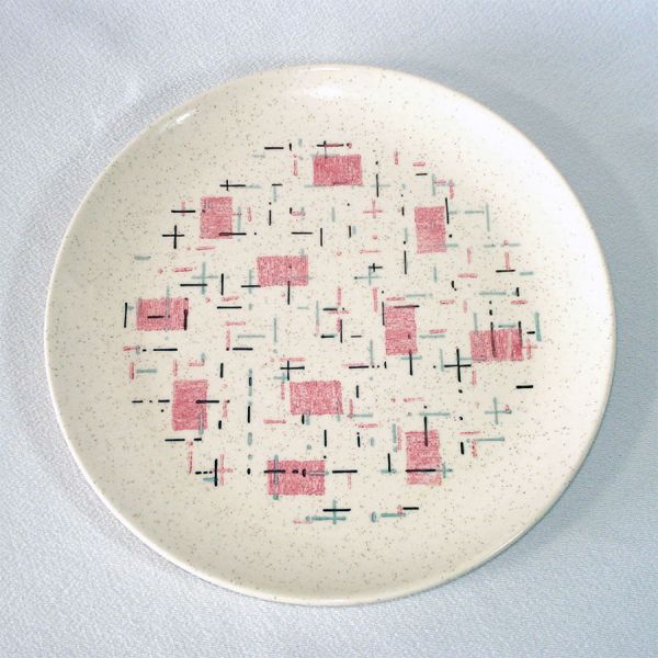 Metlox Vernonware 4 Tickled Pink Dinner Plates #2