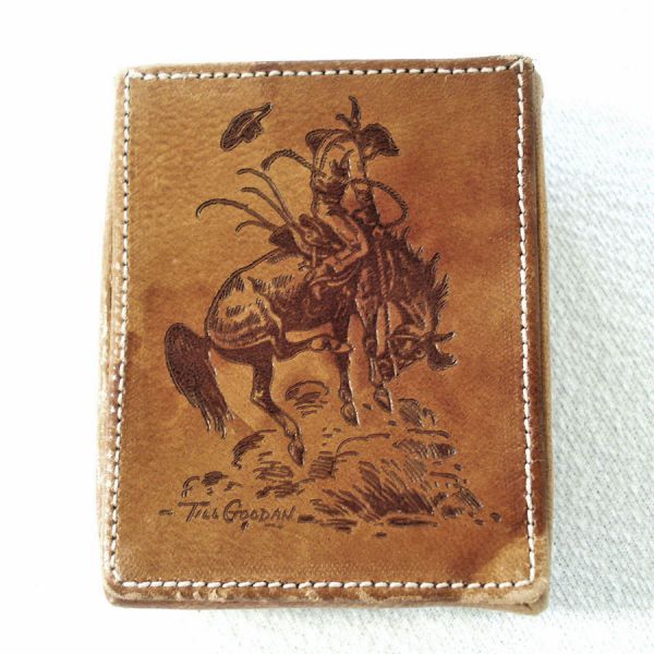 Till Goodan Western Cowboy Leather Cigarette Case Clearance