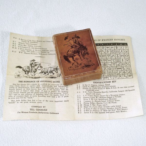Till Goodan Western Cowboy Leather Cigarette Case Clearance #4