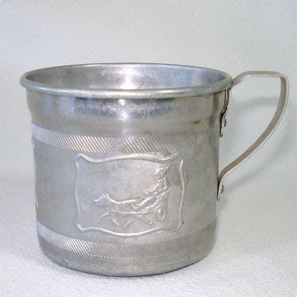 Embossed Aluminum Baby Cup Circus Theme Clearance