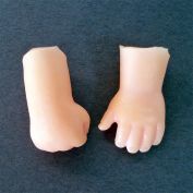 Tiny Soft Plastic Craft Baby Doll Hands