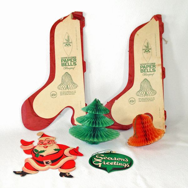 Honeycomb Tissue, Die Cut Paper Christmas Decorations #2