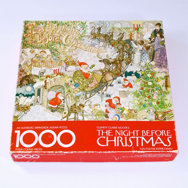 Night Before Christmas Clement Moore Springbok Jigsaw Puzzle