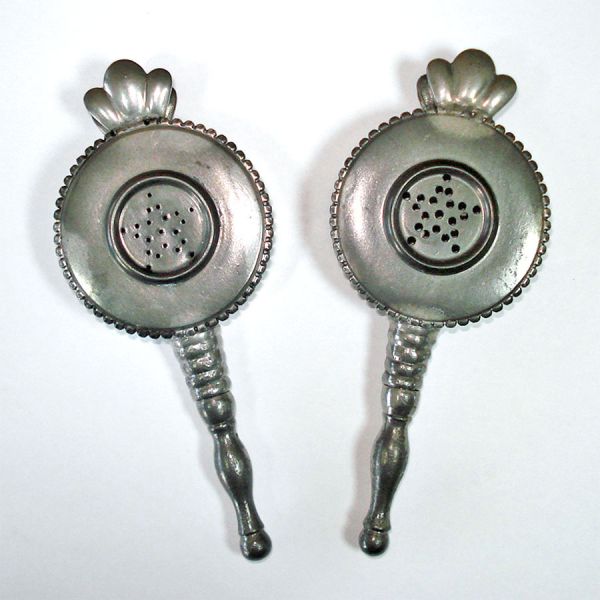 Bizarre Silverplate Shakers Unknown Purpose Clearance