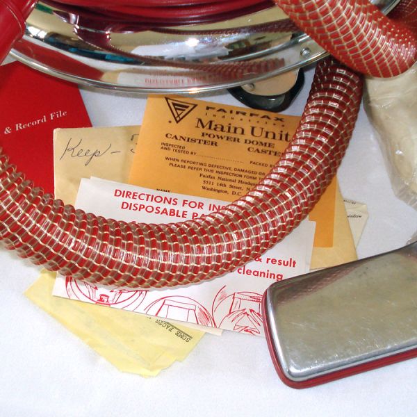 Fairfax 1970s Chrome Vacuum Cleaner With Attachments #4