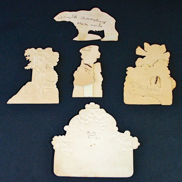 4 German Valentine Cards Circa 1910 Plus Easter Card Clearance #5