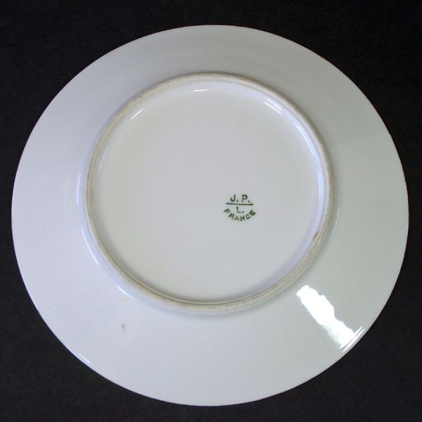 Jean Pouyat Limoges Porcelain Violets Plate #2