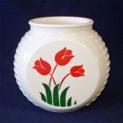 Anchor Hocking Art Deco Tulips Grease Jar