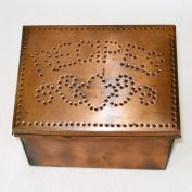 Pfaltzgraff Village Punched Copper Recipe Box