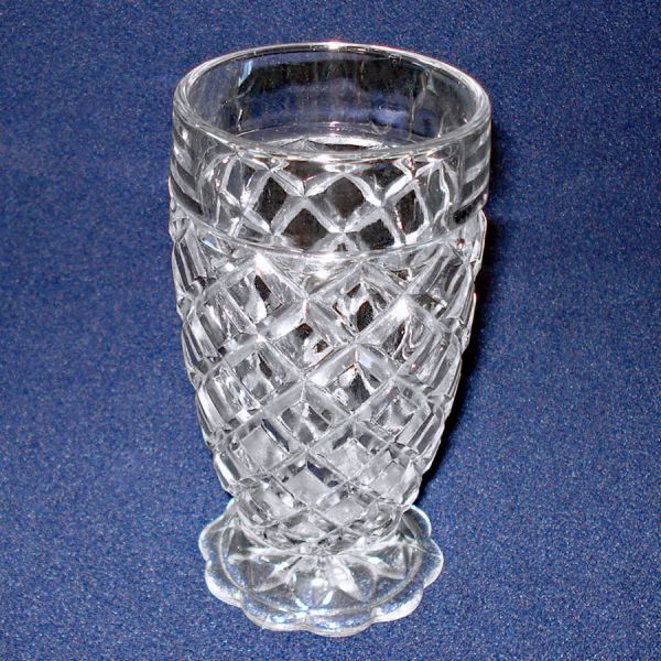5 Hocking Waterford Waffle Footed Water Tumblers #2