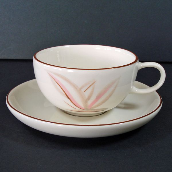 Winfield Dragon Flower Set 6 Cups Saucers #2