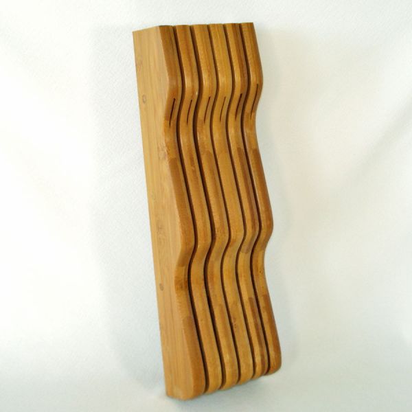 Wooden In-Drawer Knife Block Organizer #3