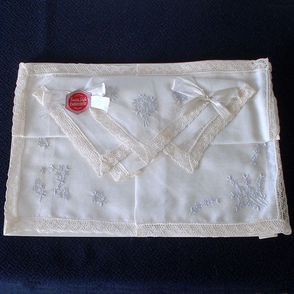 1950s White Lace Hankies Estate Assortment 8 Plus #3