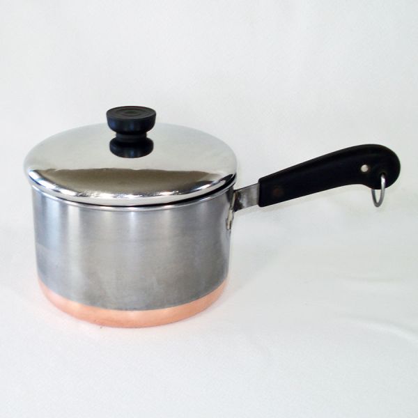 Revere Copper Clad 3 Quart Saucepan With Lid #2
