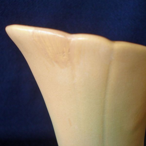 Weller Pottery Wild Rose Cornucopia Vase #5