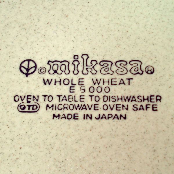 Mikasa Whole Wheat Round Platter Chop Plate #2