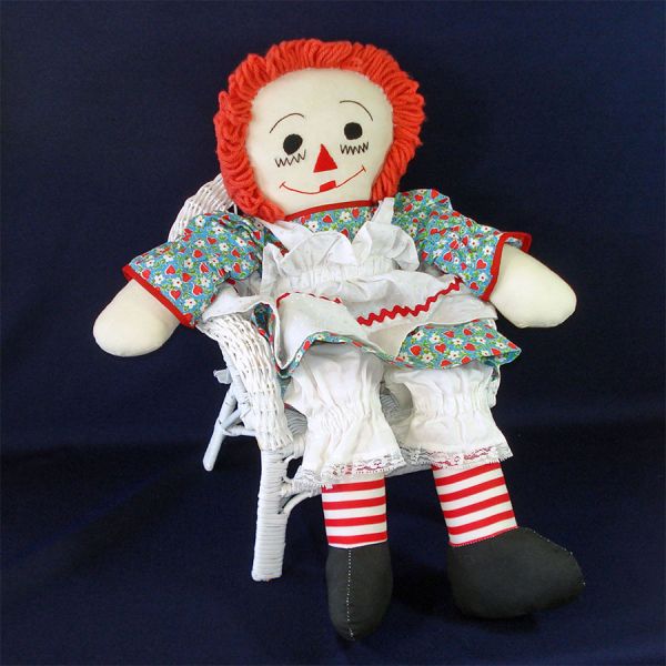 White Wicker Doll Chair 12 Inches High Clearance #4