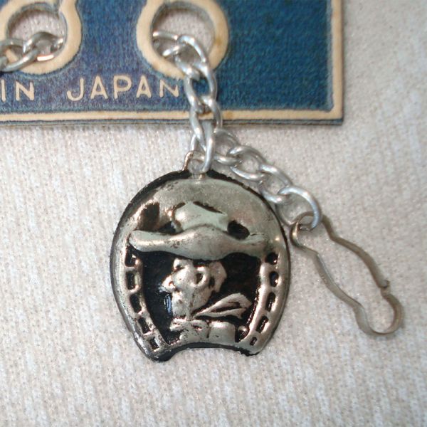 Western Charm Bracelet 1950s Japan Toy on Original Card Clearance #5