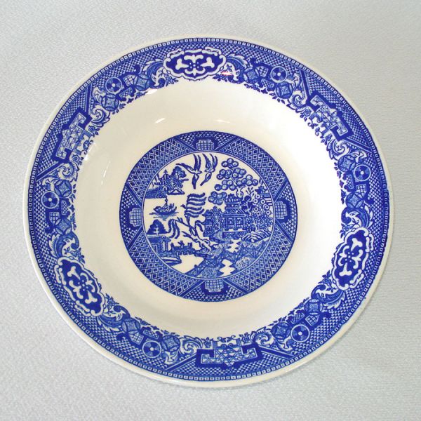 Royal China Blue Willow Ware Set 3 Soup Bowls #2