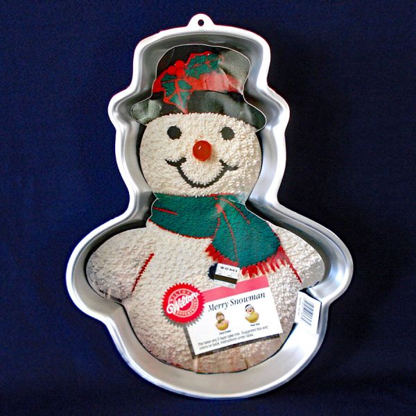 3 Wilton Christmas Cake Pans Reindeer Santa Snowman #6