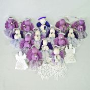 Lace, Crochet Handmade Yarn Angel Doll Christmas Ornaments
