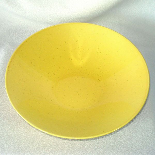 Mid Century Speckled Yellow Dinnerware Serving Bowl #3
