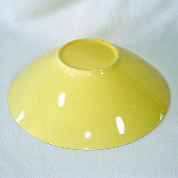 Mid Century Speckled Yellow Dinnerware Serving Bowl #4