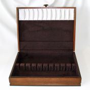 Wooden Silverware Box Flatware Storage Chest