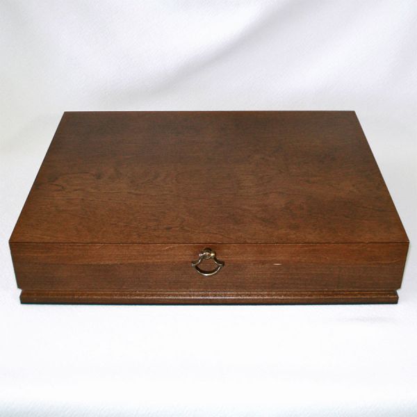 Wooden Silverware Box Flatware Storage Chest #2