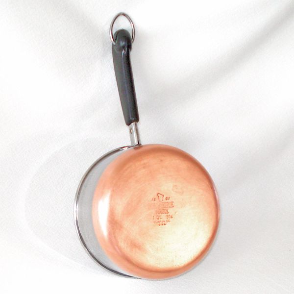 Revere Ware Copper Clad Stainless Steel 1 Quart Covered Saucepan #4