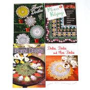 Floral Doilies, Flower Edgings 4 Crochet Pattern Booklets