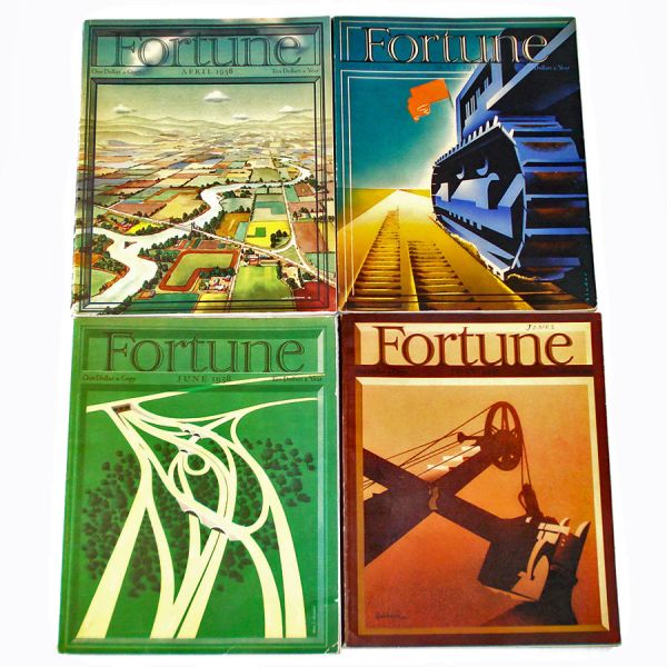 Fortune Magazine 4 Issues 1938 April Through July