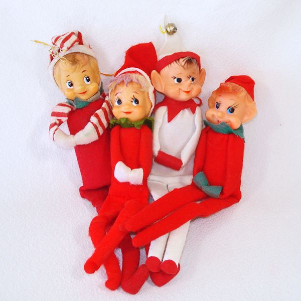 Lot Four 1960s Japan Knee Huggers Pixie Elves #4