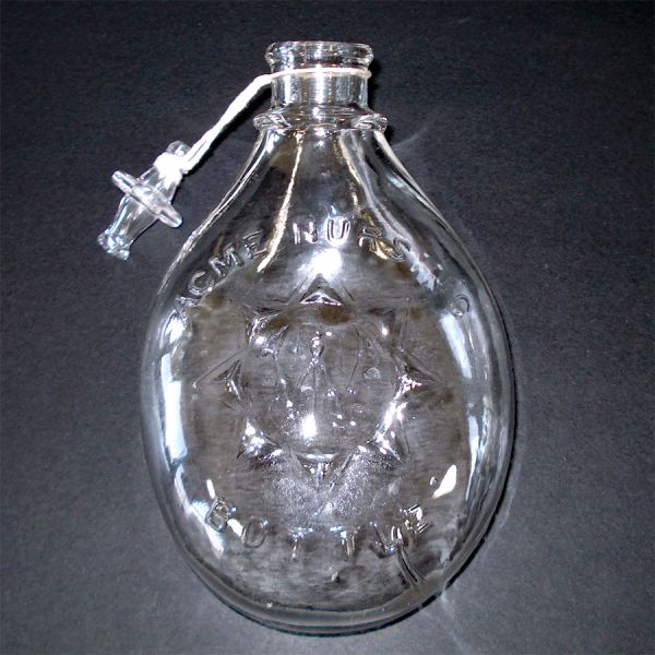 Acme Victorian Glass Baby Nursing Bottle With Glass Stopper #2