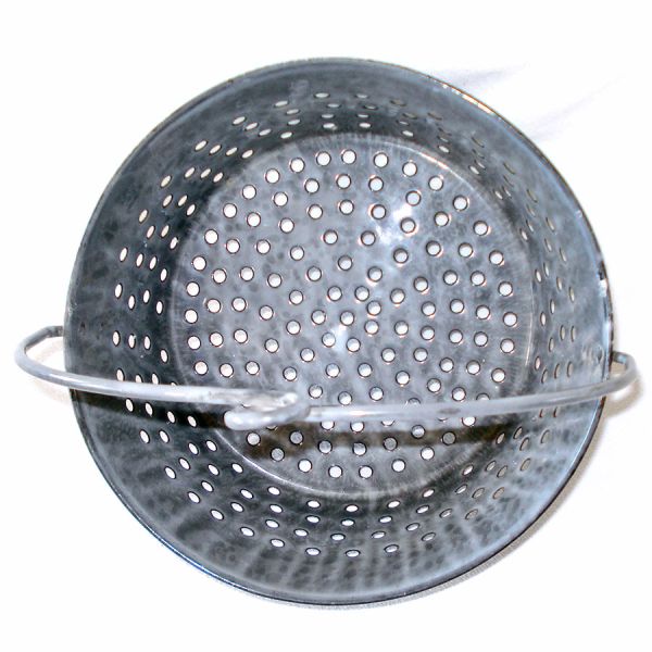 Agate Ware Antique Graniteware Hanging Strainer Steamer Basket #2