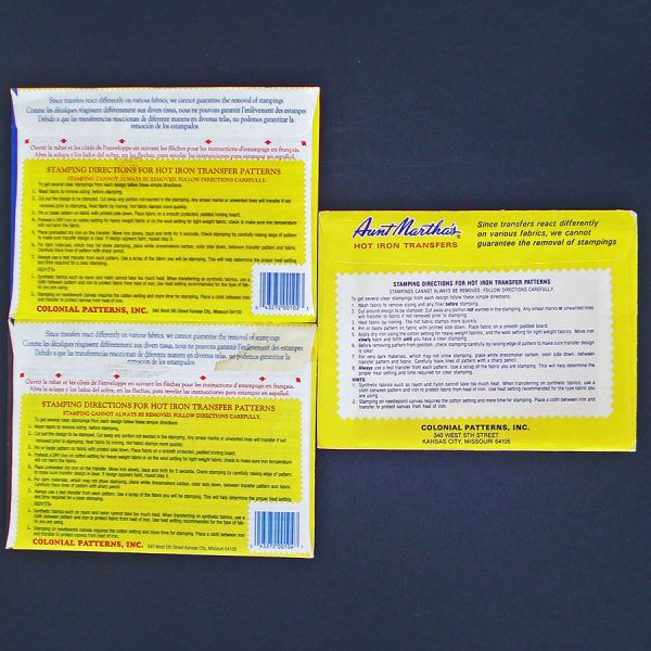 Aunt Marthas 3 Fruits Vegetables Tea Towels Embroidery Transfer Patterns Sealed #5